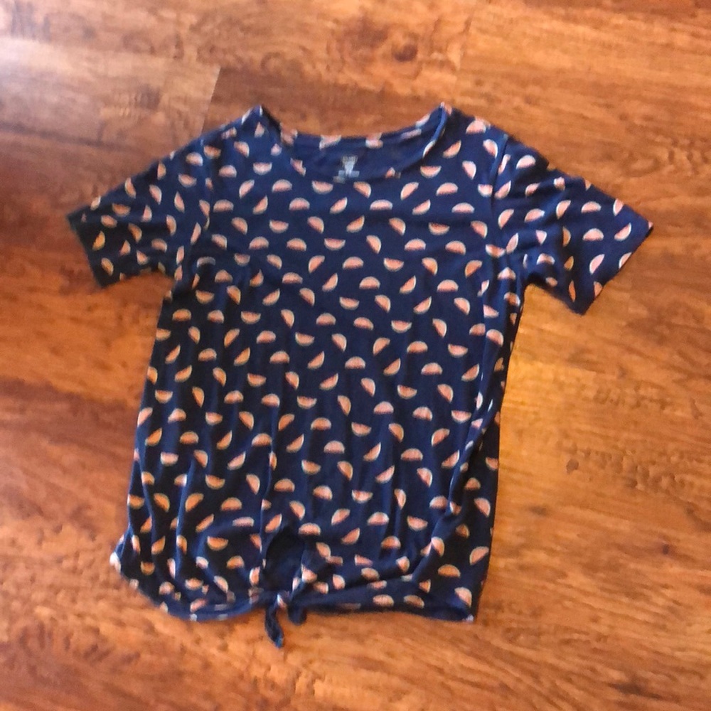 Blue tee